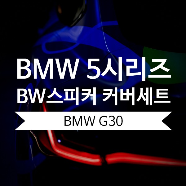 [체크아웃] BMW G30 5시리즈 전용 BW 스피커 커버 세트 시공 (미드+트위터 스피커)