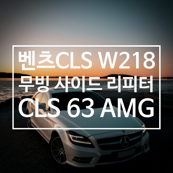 [체크아웃] 벤츠 W218 CLS 전용 63AMG 무빙 사이드 리피터 시공