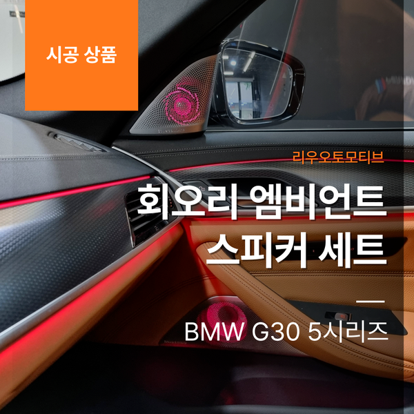 BMW G30 5시리즈 회오리 엠비언트 스피커 세트