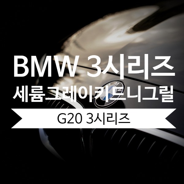 [체크아웃] BMW G20 3시리즈 전용 세륨그레이 키드니 그릴 시공 340i