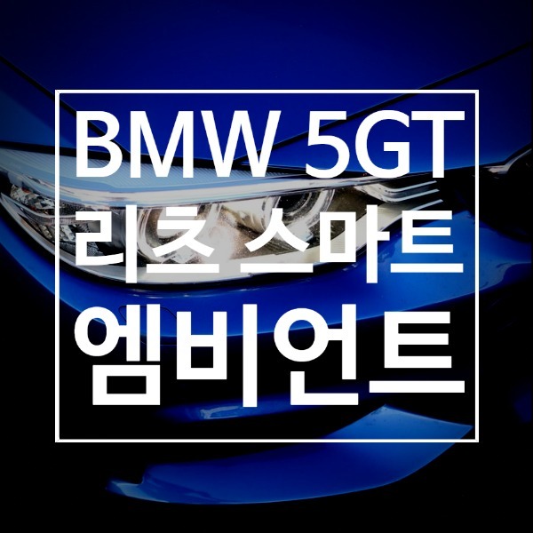 [체크아웃] BMW F07 5GT 5시리즈GT 전용 리츠 실내 스마트 엠비언트 시공