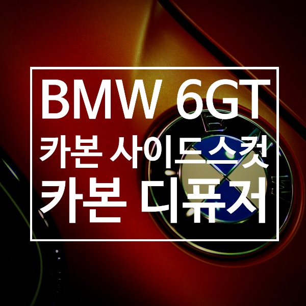 [체크아웃] BMW G32 6시리즈GT 6GT 전용 카본 디퓨저 사이드스컷